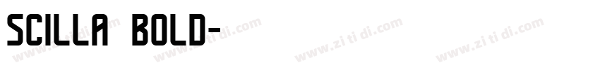 Scilla bold字体转换